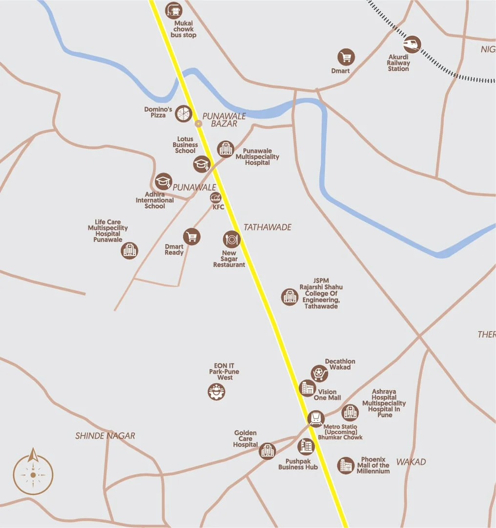 Nexus Skydale Punawale Map